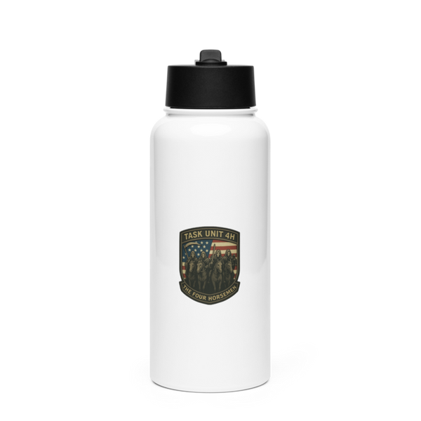 The 4 Horsemen Stainless Steel Water Bottle with a Straw Lid