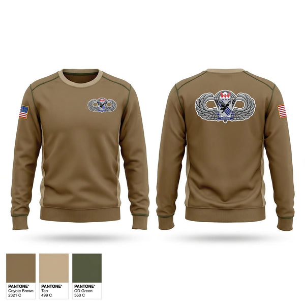 Crew Neck Sweatshirt, 1-505th PIR 82nd airborne, Army, Teamtime, Team time, sublimation, custom sports apparel, team uniforms, spirit wear, spiritwear, sports uniforms, custom shirts, team store, custom team store, fundraiser sports, apparel fundraiser