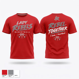 Short Sleeve Performance Shirt, Lady Rebels, Women's Basketball, Teamtime, Team time, sublimation, custom sports apparel, team uniforms, spirit wear, spiritwear, sports uniforms, custom shirts, team store, custom team store, fundraiser sports, apparel fundraiser