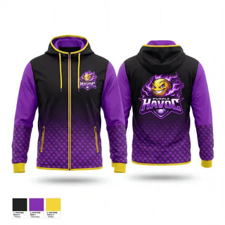 Windbreaker, Purple Havoc, Softball, Teamtime, Team time, sublimation, custom sports apparel, team uniforms, spirit wear, spiritwear, sports uniforms, custom shirts, team store, custom team store, fundraiser sports, apparel fundraiser