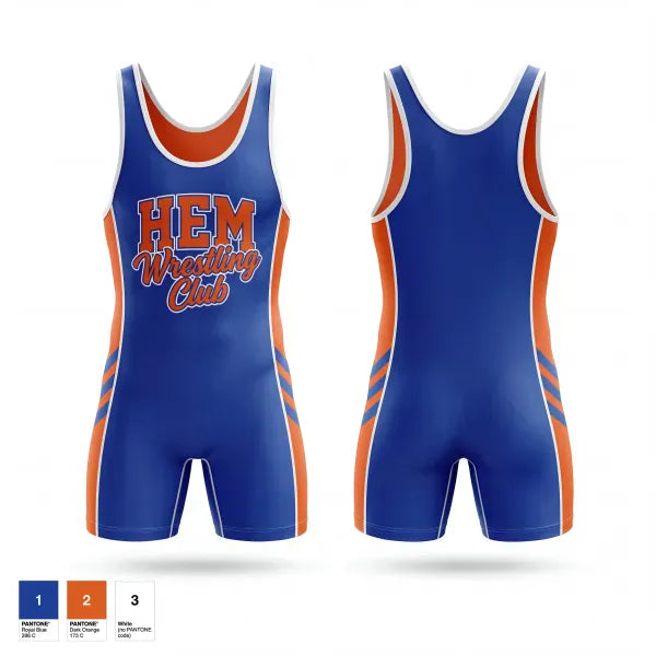 Wrestling Singlet, HEM Wrestling Club, Wrestling, Teamtime, Team time, sublimation, custom sports apparel, team uniforms, spirit wear, spiritwear, sports uniforms, custom shirts, team store, custom team store, fundraiser sports, apparel fundraiser