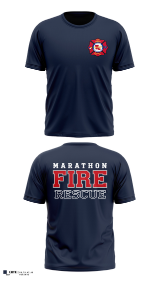 Short Sleeve Performance Shirt, Marathon Fire Rescue, Fire Department, Teamtime, Team time, sublimation, custom sports apparel, team uniforms, spirit wear, spiritwear, sports uniforms, custom shirts, team store, custom team store, fundraiser sports, apparel fundraiser