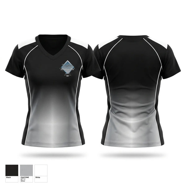Womens Short Sleeve Vneck Shirt, TROPHIES UNLIMITED, Ice Hockey, Teamtime, Team time, sublimation, custom sports apparel, team uniforms, spirit wear, spiritwear, sports uniforms, custom shirts, team store, custom team store, fundraiser sports, apparel fundraiser