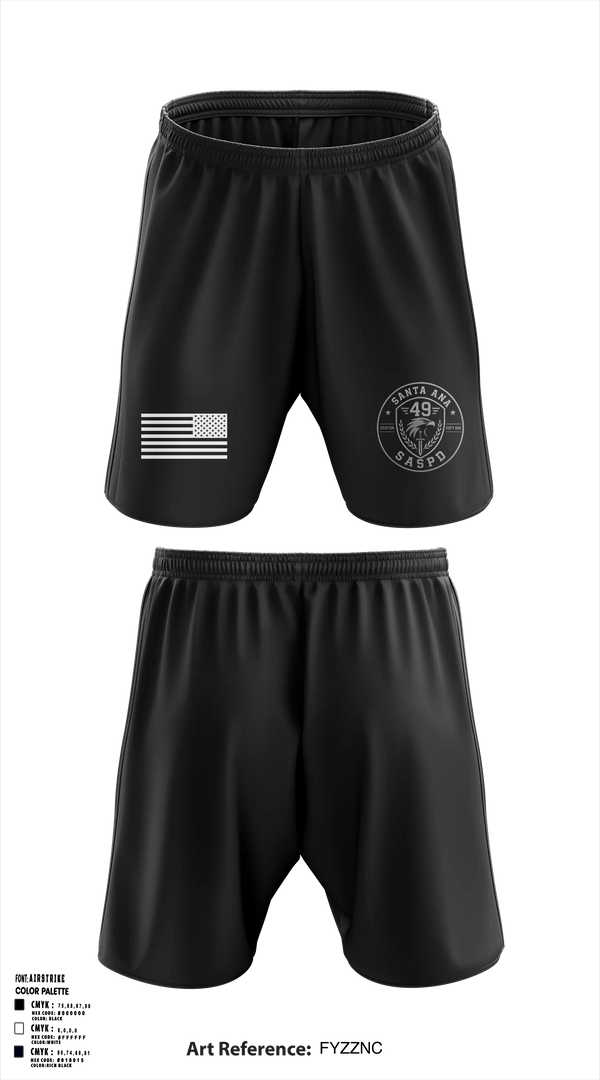 Athletic Shorts With Pockets, SASPD, Police, Teamtime, Team time, sublimation, custom sports apparel, team uniforms, spirit wear, spiritwear, sports uniforms, custom shirts, team store, custom team store, fundraiser sports, apparel fundraiser