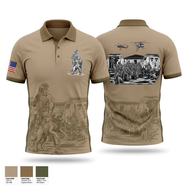 Short Sleeve Performance Polo, 39 SFS K9, Air Force, Teamtime, Team time, sublimation, custom sports apparel, team uniforms, spirit wear, spiritwear, sports uniforms, custom shirts, team store, custom team store, fundraiser sports, apparel fundraiser