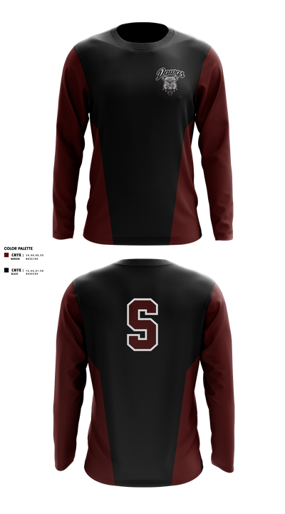 Sobrato HS Bulldogs 65561027 Long Sleeve Performance Shirt 5