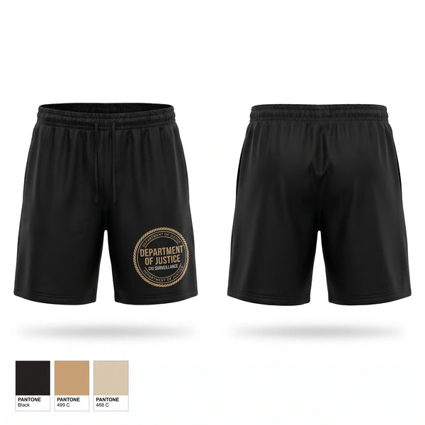 Athletic Shorts With Pockets, DEPARTMENT OF JUSTICE, , Teamtime, Team time, sublimation, custom sports apparel, team uniforms, spirit wear, spiritwear, sports uniforms, custom shirts, team store, custom team store, fundraiser sports, apparel fundraiser