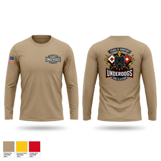 Long Sleeve Performance Shirt, C co 2nd plt Underdogs, Army, Teamtime, Team time, sublimation, custom sports apparel, team uniforms, spirit wear, spiritwear, sports uniforms, custom shirts, team store, custom team store, fundraiser sports, apparel fundraiser