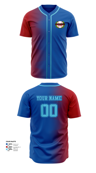 Full Button Baseball Jersey, Dominican baseball Academy, Baseball, Teamtime, Team time, sublimation, custom sports apparel, team uniforms, spirit wear, spiritwear, sports uniforms, custom shirts, team store, custom team store, fundraiser sports, apparel fundraiser