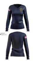 Queens District Attorney Squad Women's Long Sleeve V-neck Shirt - 21