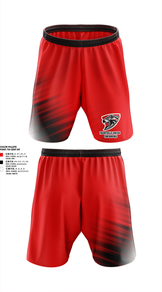 Athletic Shorts With Pockets, Fairfield Union High School Swimming, Swimming, Teamtime, Team time, sublimation, custom sports apparel, team uniforms, spirit wear, spiritwear, sports uniforms, custom shirts, team store, custom team store, fundraiser sports, apparel fundraiser