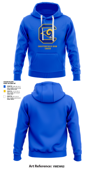 Hoodie, Chesterfield High Cheer, Cheer, Teamtime, Team time, sublimation, custom sports apparel, team uniforms, spirit wear, spiritwear, sports uniforms, custom shirts, team store, custom team store, fundraiser sports, apparel fundraiser