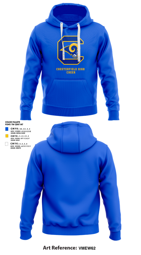 Hoodie, Chesterfield High Cheer, Cheer, Teamtime, Team time, sublimation, custom sports apparel, team uniforms, spirit wear, spiritwear, sports uniforms, custom shirts, team store, custom team store, fundraiser sports, apparel fundraiser