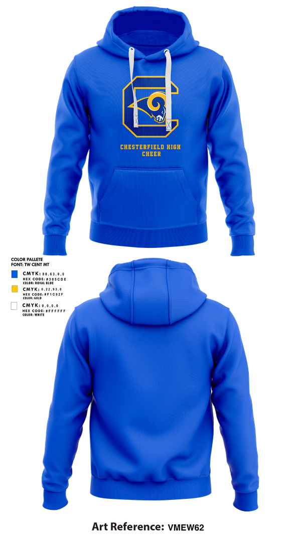 Hoodie, Chesterfield High Cheer, Cheer, Teamtime, Team time, sublimation, custom sports apparel, team uniforms, spirit wear, spiritwear, sports uniforms, custom shirts, team store, custom team store, fundraiser sports, apparel fundraiser