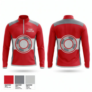 Quarter Zip Jacket, Camp Frontier, Swimming, Teamtime, Team time, sublimation, custom sports apparel, team uniforms, spirit wear, spiritwear, sports uniforms, custom shirts, team store, custom team store, fundraiser sports, apparel fundraiser