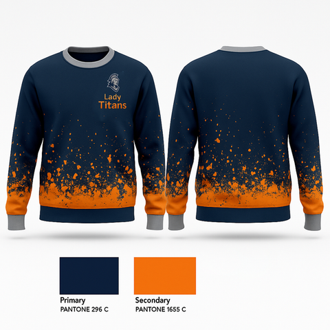 Crew Neck Sweatshirt, Lady Titans, Softball, Teamtime, Team time, sublimation, custom sports apparel, team uniforms, spirit wear, spiritwear, sports uniforms, custom shirts, team store, custom team store, fundraiser sports, apparel fundraiser