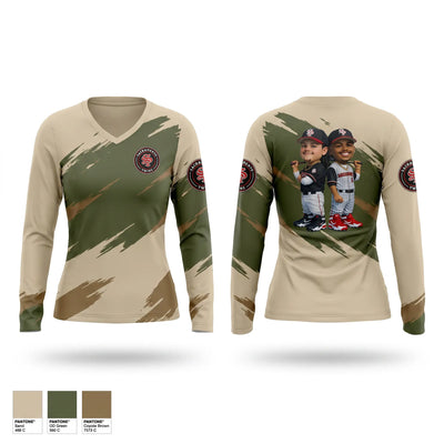 Sacramento Twins Women's Long Sleeve V-neck Shirt - 1