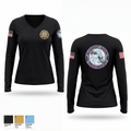 Blackfeet fish and wildlife game warden 18684970 Women's Long Sleeve V-neck Shirt - 1