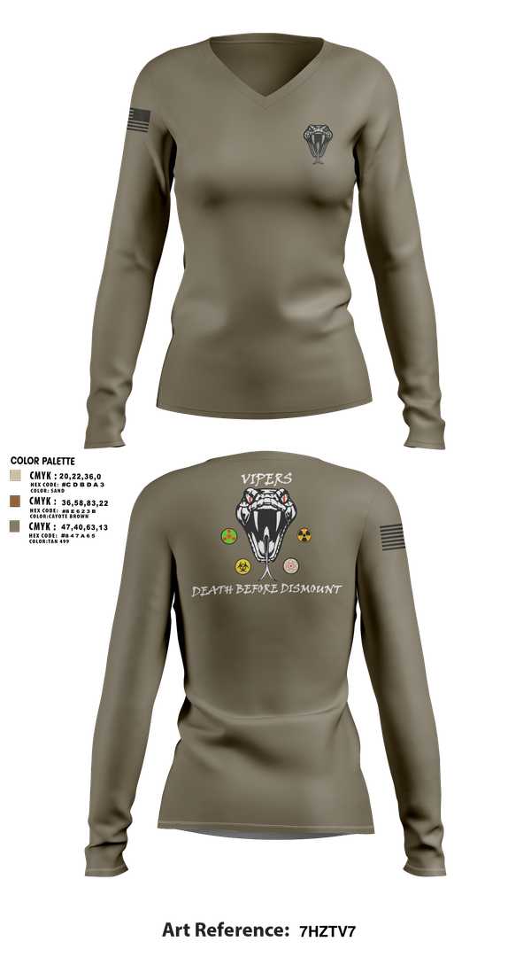 Womens Long Sleeve Vneck Shirt, Vipers, , Teamtime, Team time, sublimation, custom sports apparel, team uniforms, spirit wear, spiritwear, sports uniforms, custom shirts, team store, custom team store, fundraiser sports, apparel fundraiser