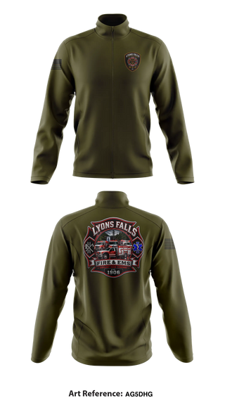 Fleece Jacket, Lyons falls fire, Fire Department, Teamtime, Team time, sublimation, custom sports apparel, team uniforms, spirit wear, spiritwear, sports uniforms, custom shirts, team store, custom team store, fundraiser sports, apparel fundraiser