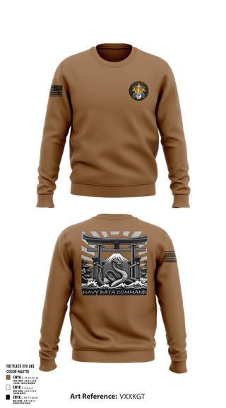 Crew Neck Sweatshirt, Navy Data Command, , Teamtime, Team time, sublimation, custom sports apparel, team uniforms, spirit wear, spiritwear, sports uniforms, custom shirts, team store, custom team store, fundraiser sports, apparel fundraiser