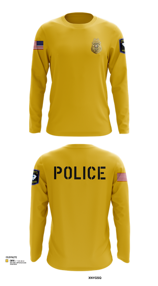 Long Sleeve Performance Shirt, New Ellenton Police Department, Police, Teamtime, Team time, sublimation, custom sports apparel, team uniforms, spirit wear, spiritwear, sports uniforms, custom shirts, team store, custom team store, fundraiser sports, apparel fundraiser