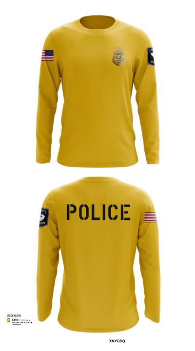 New Ellenton Police Department 612730 Long Sleeve Performance Shirt 2