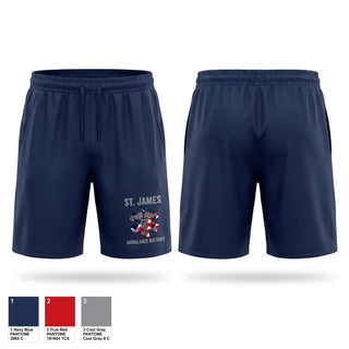 Athletic Shorts With Pockets, St. James Ambulance District, EMS/EMT, Teamtime, Team time, sublimation, custom sports apparel, team uniforms, spirit wear, spiritwear, sports uniforms, custom shirts, team store, custom team store, fundraiser sports, apparel fundraiser