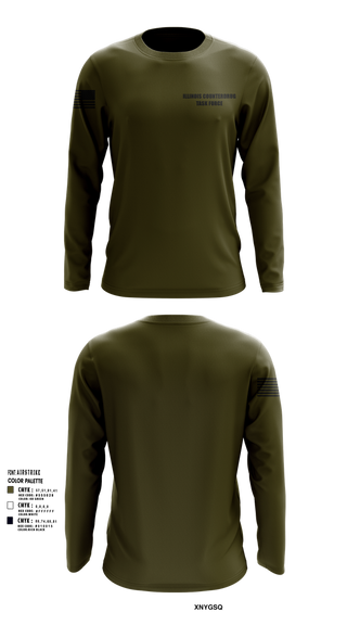 Long Sleeve Performance Shirt, Illinois Counterdrug Task Force, , Teamtime, Team time, sublimation, custom sports apparel, team uniforms, spirit wear, spiritwear, sports uniforms, custom shirts, team store, custom team store, fundraiser sports, apparel fundraiser