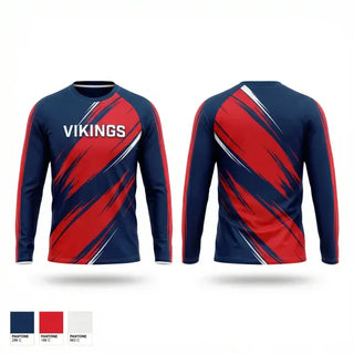 Long Sleeve Performance Shirt, Vikings, Softball, Teamtime, Team time, sublimation, custom sports apparel, team uniforms, spirit wear, spiritwear, sports uniforms, custom shirts, team store, custom team store, fundraiser sports, apparel fundraiser