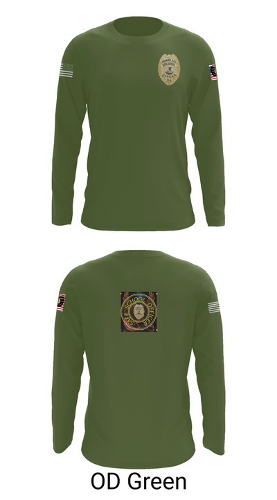 School officer 37316747 Long Sleeve Performance Shirt 44