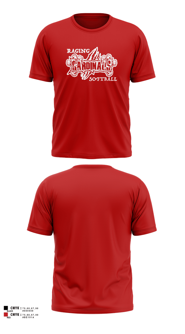 Short Sleeve Performance Shirt, Raging Cardinals, Softball, Teamtime, Team time, sublimation, custom sports apparel, team uniforms, spirit wear, spiritwear, sports uniforms, custom shirts, team store, custom team store, fundraiser sports, apparel fundraiser