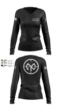 27 IBCT 2382362 Women's Long Sleeve V-neck Shirt - 100