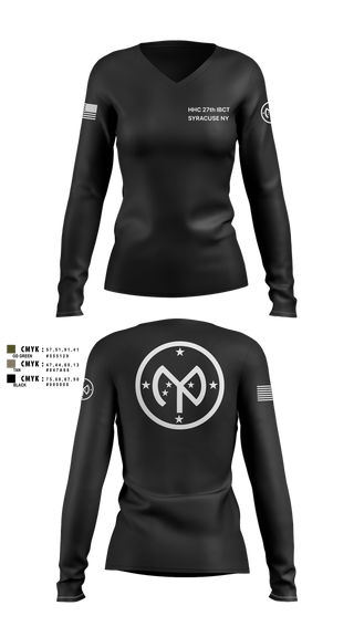 Womens Long Sleeve Vneck Shirt, 27 IBCT, , Teamtime, Team time, sublimation, custom sports apparel, team uniforms, spirit wear, spiritwear, sports uniforms, custom shirts, team store, custom team store, fundraiser sports, apparel fundraiser