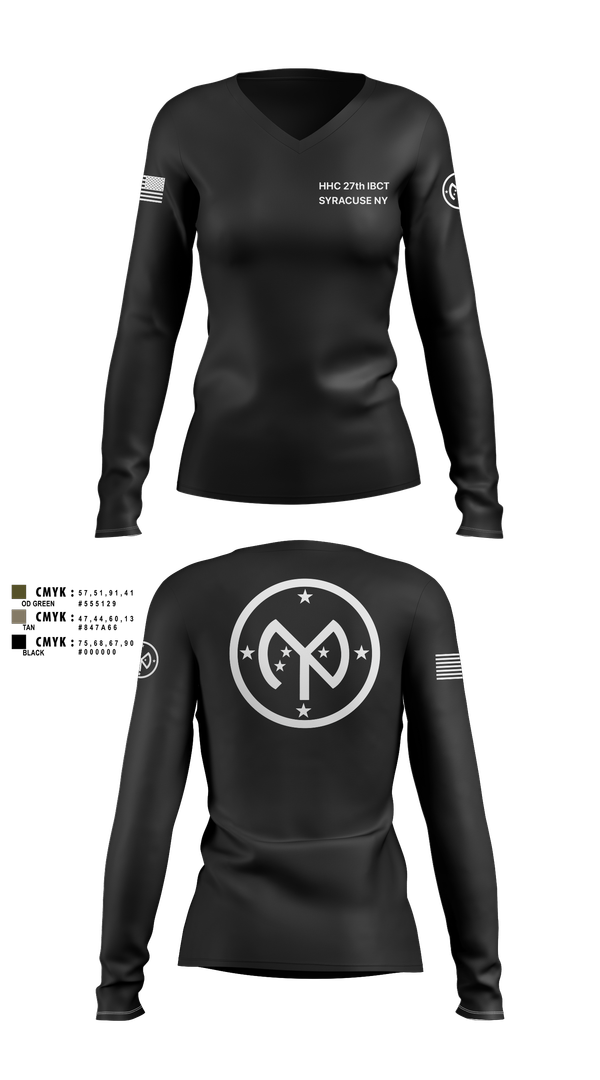 Womens Long Sleeve Vneck Shirt, 27 IBCT, , Teamtime, Team time, sublimation, custom sports apparel, team uniforms, spirit wear, spiritwear, sports uniforms, custom shirts, team store, custom team store, fundraiser sports, apparel fundraiser