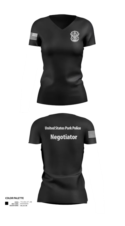 Crisis Negotiations Team 48529497 Women's Short Sleeve V-neck Shirt - 120