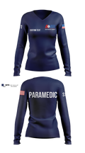 SM Women's Long Sleeve V-neck Shirt - 6