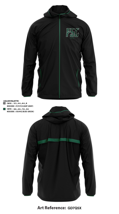 Farmingdale State College 6736736 Windbreaker - 2