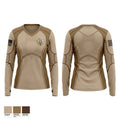 Dunn County Sheriff Women's Long Sleeve V-neck Shirt - 1