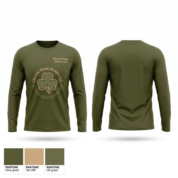 Long Sleeve Performance Shirt, Clovers Clean Streets LLC, , Teamtime, Team time, sublimation, custom sports apparel, team uniforms, spirit wear, spiritwear, sports uniforms, custom shirts, team store, custom team store, fundraiser sports, apparel fundraiser