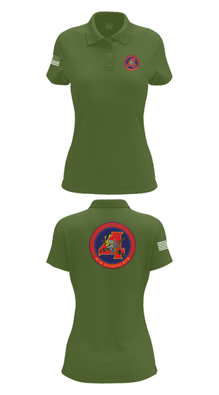 Womens Short Sleeve Performance Polo, Combat Logistics Battalion 4, , Teamtime, Team time, sublimation, custom sports apparel, team uniforms, spirit wear, spiritwear, sports uniforms, custom shirts, team store, custom team store, fundraiser sports, apparel fundraiser