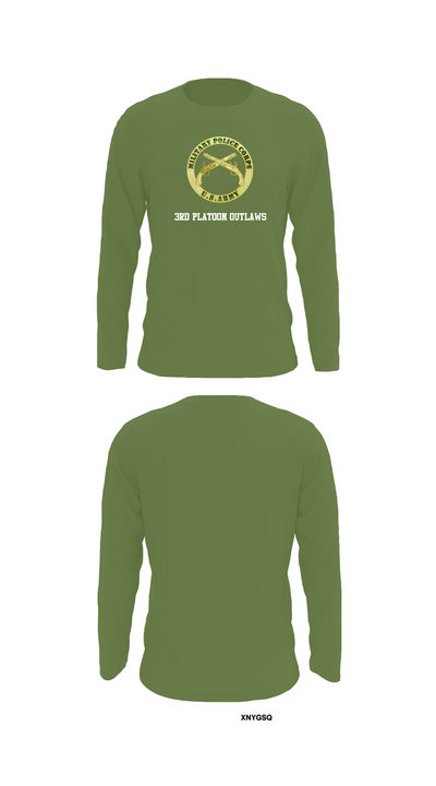 3RD PLATOON OUTLAWS Long Sleeve Performance Shirt 52