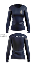 Struthers Police Department Women's Long Sleeve V-neck Shirt - 5