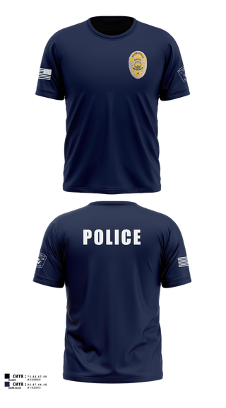 Short Sleeve Performance Shirt, McCordsville Police Department, Police, Teamtime, Team time, sublimation, custom sports apparel, team uniforms, spirit wear, spiritwear, sports uniforms, custom shirts, team store, custom team store, fundraiser sports, apparel fundraiser