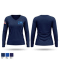 Cumberland Fire Department Women's Long Sleeve V-neck Shirt - 1