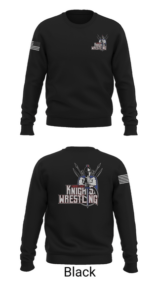 Crew Neck Sweatshirt, Lawrence County Knights, Wrestling, Teamtime, Team time, sublimation, custom sports apparel, team uniforms, spirit wear, spiritwear, sports uniforms, custom shirts, team store, custom team store, fundraiser sports, apparel fundraiser