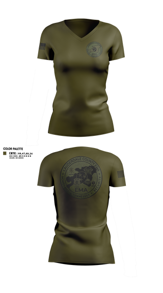 Womens Short Sleeve Vneck Shirt, Lauderdale County Emergency Management Homeland Securtiy, Fire Department, Teamtime, Team time, sublimation, custom sports apparel, team uniforms, spirit wear, spiritwear, sports uniforms, custom shirts, team store, custom team store, fundraiser sports, apparel fundraiser