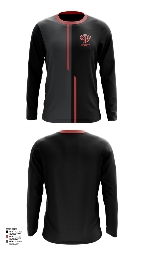 Long Sleeve Performance Shirt, Dynasty, Baseball, Teamtime, Team time, sublimation, custom sports apparel, team uniforms, spirit wear, spiritwear, sports uniforms, custom shirts, team store, custom team store, fundraiser sports, apparel fundraiser