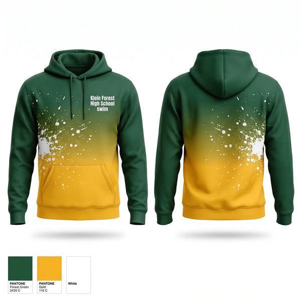 Hoodie, Klein Forest High School swim, Swimming, Teamtime, Team time, sublimation, custom sports apparel, team uniforms, spirit wear, spiritwear, sports uniforms, custom shirts, team store, custom team store, fundraiser sports, apparel fundraiser