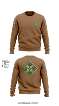 4th infantry division Crew Neck Sweatshirt - 1